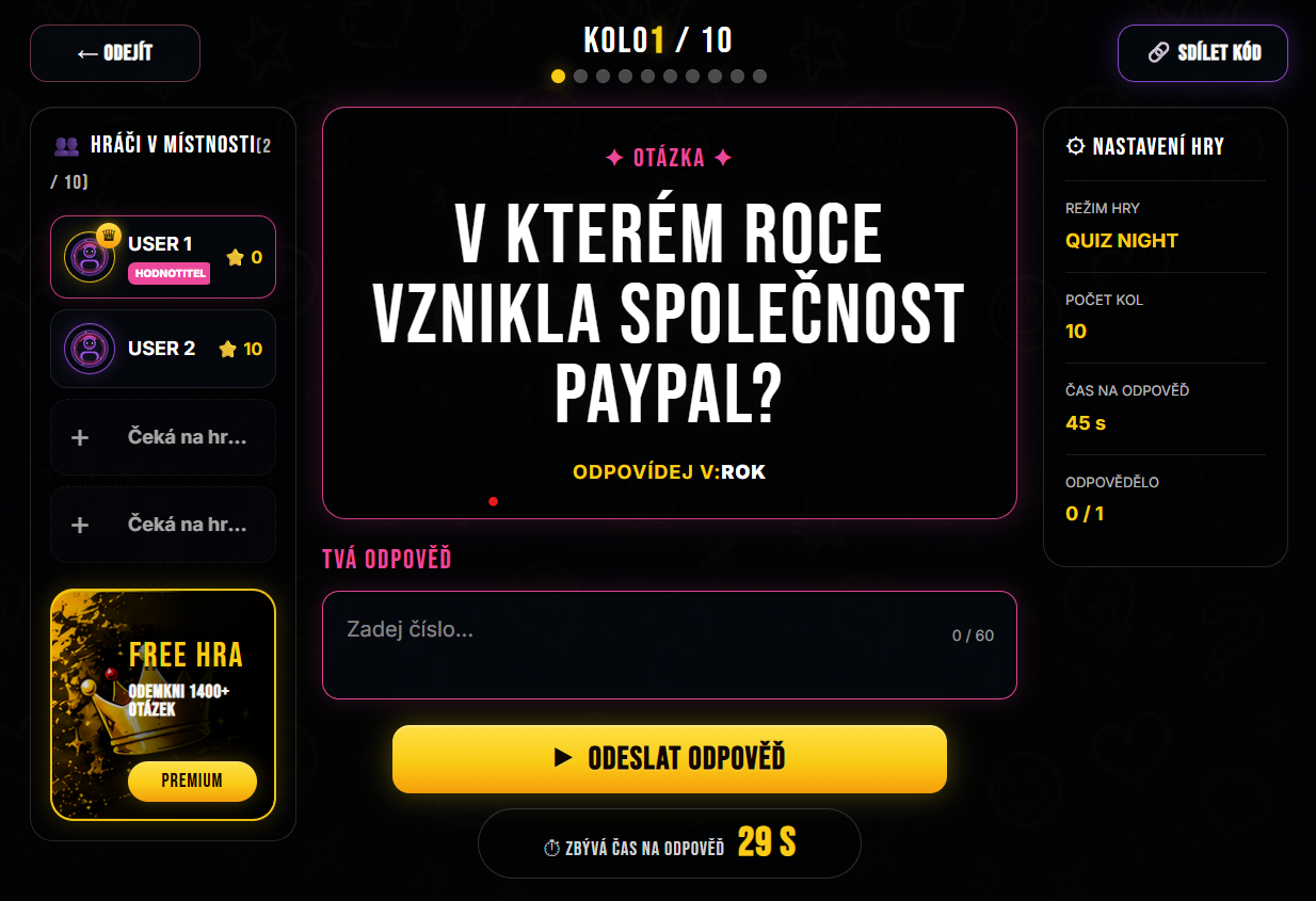 Připoj se ke hře