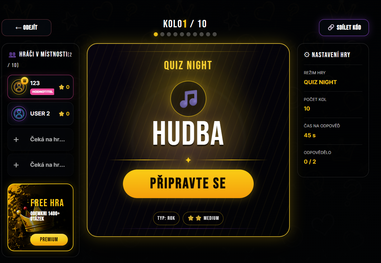 Tvůj účet